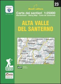 Alta Valle del Santerno. Carta dei sentieri di Firenzuola 1:25.000