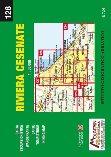 Riviera Cesenate. Carta dei sentieri 1:50.000. Ediz. italiana, inglese, francese e tedesca