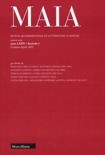 Maia. Rivista di letterature classiche