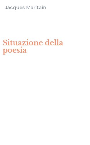 Situazione della poesia