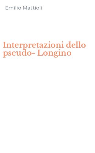 Interpretazioni dello pseudo-Longino