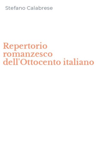 Repertorio romanzesco dell'Ottocento italiano