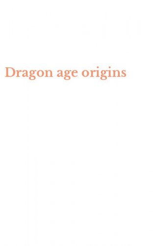 Dragon age origins