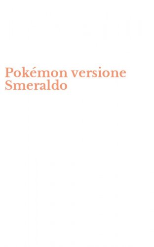 Pok&eacute;mon versione Smeraldo