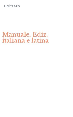 Manuale. Ediz. italiana e latina