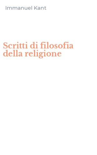 Scritti di filosofia della religione