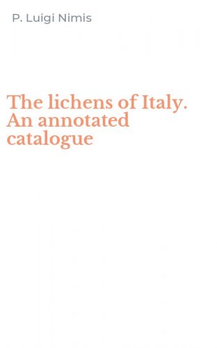 The lichens of Italy. An annotated catalogue