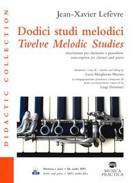 Dodici studi melodici. Ediz.italiana e inglese