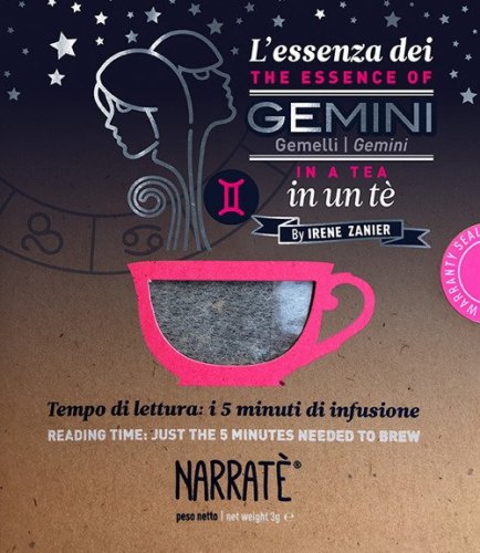 L'essenza dei Gemelli in un t&egrave;-The esence of Gemini in a tea. Tempo di lettura: i 5 minuti di infusione