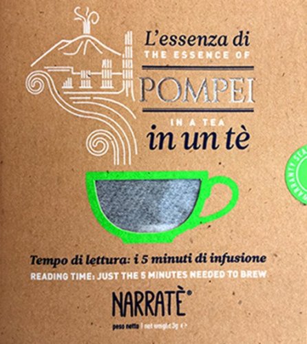 L'essenza di Pompei in un t&egrave;. Tempo di lettura: i 5 minuti di infusione-The essence of Pompeii in a tea. Reading time: just the 5 minutes needed to brew