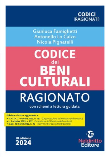 Codice dei beni culturali ragionato