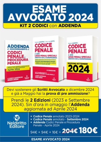 Codice Penale annotato con la giurisprudenza + Addenda Codice Penale e Procedura Penale + Codice Penale Annotato