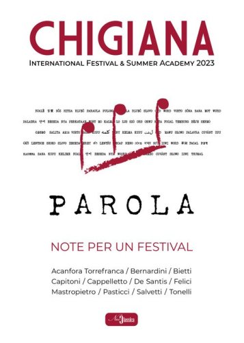 Parola. Note per un festival