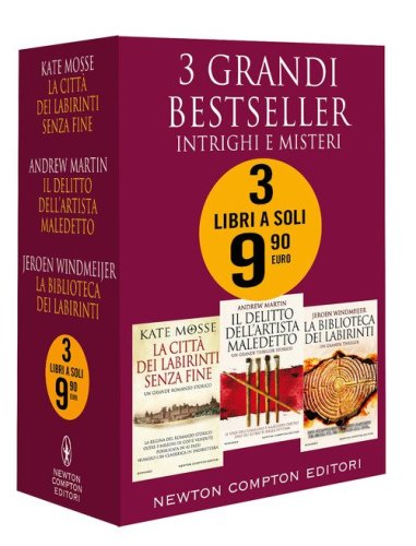 3 grandi bestseller. Intrighi e misteri 2: La citt&agrave; dei labirinti senza fine-Il delitto dell'artista maledetto-La biblioteca dei labirinti