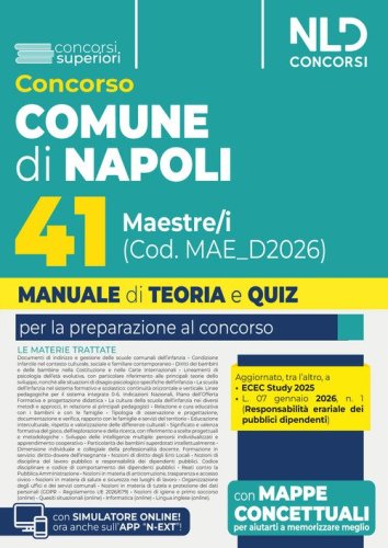 Concorso Comune di Napoli 41 maestre/i. Manuale di teoria e quiz per tutte le prove del concorso