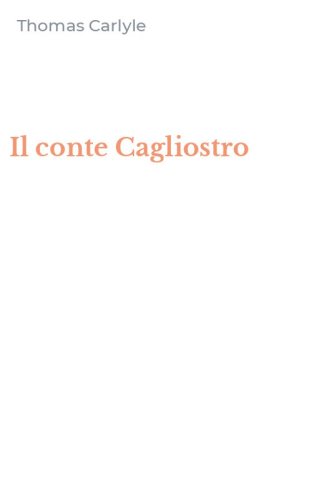 Il conte Cagliostro