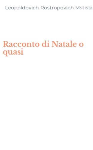 Racconto di Natale o quasi