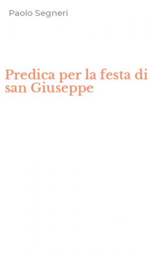 Predica per la festa di san Giuseppe