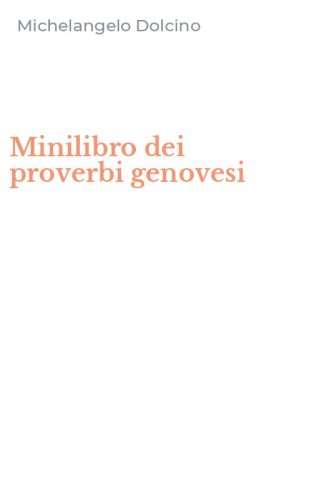 Minilibro dei proverbi genovesi