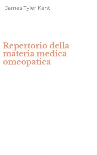 Repertorio della materia medica omeopatica