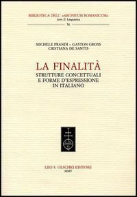 La finalit&agrave;. Strutture concettuali e forme d'espressione in italiano