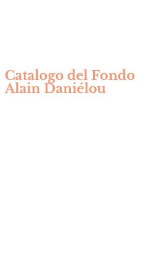 Catalogo del Fondo Alain Dani&eacute;lou
