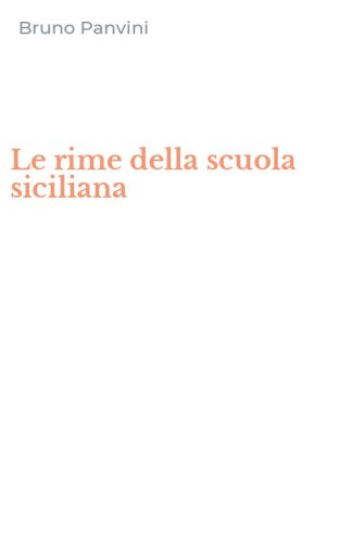 Le rime della scuola siciliana