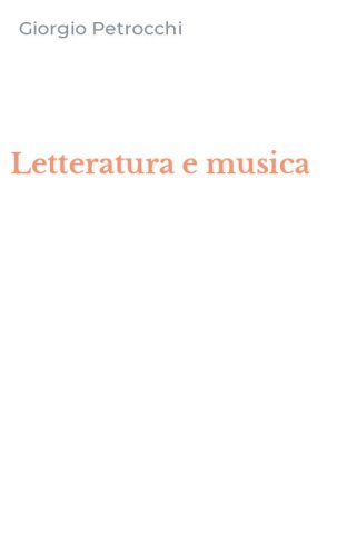 Letteratura e musica