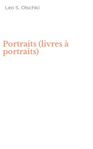 Portraits (livres &agrave; portraits)