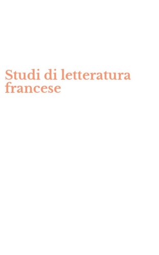 Studi di letteratura francese