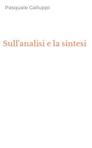 Sull'analisi e la sintesi