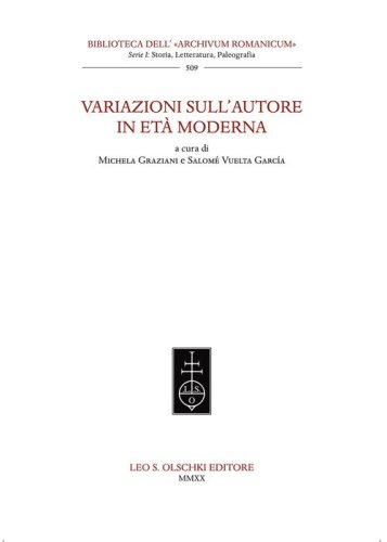 Variazioni sull'autore in et&agrave; moderna