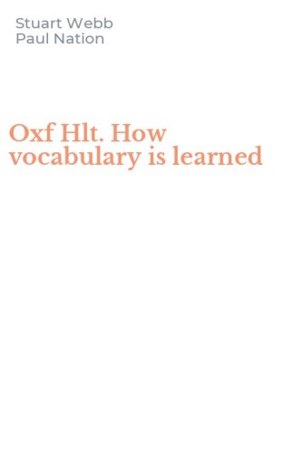 Oxf Hlt. How vocabulary is learned