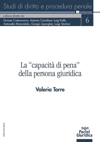 La &laquo;capacit&agrave; di pena&raquo; della persona giuridica