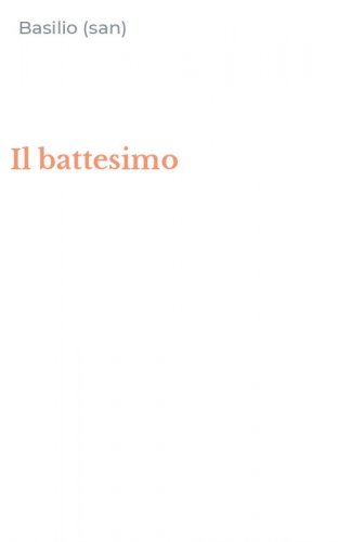 Il battesimo