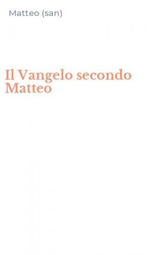 Il Vangelo secondo Matteo
