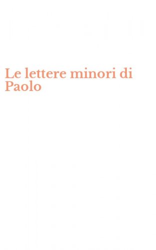Le lettere minori di Paolo