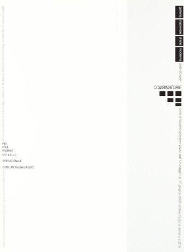 Combinatorie. Arte programmata anni '60