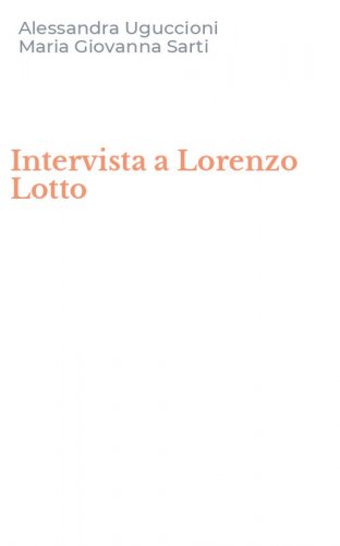 Intervista a Lorenzo Lotto