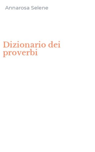 Dizionario dei proverbi