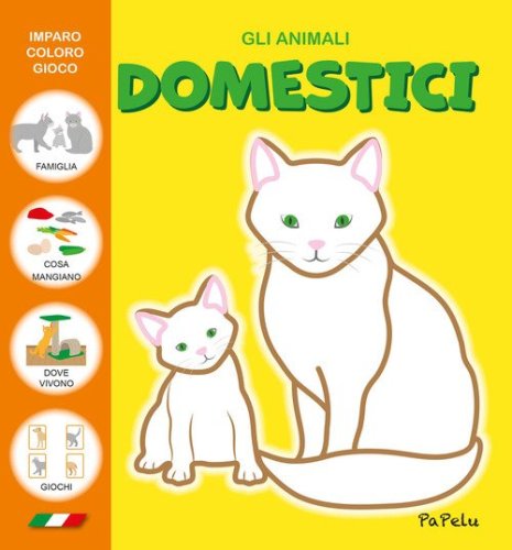 Gli animali domestici. Imparo coloro gioco