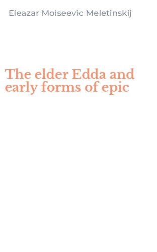 The elder Edda and early forms of epic