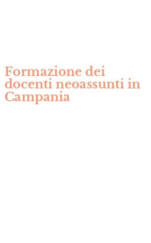 Formazione dei docenti neoassunti in Campania