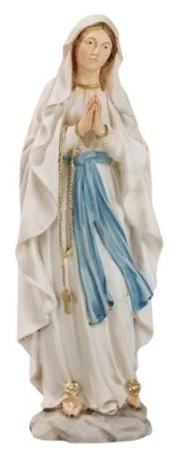 LOURDES 20 CM RESINA STATUA