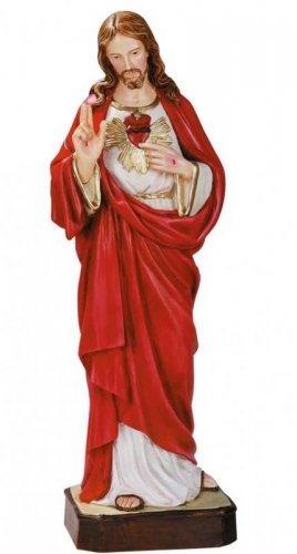 SACRO CUORE STATUA CM 60