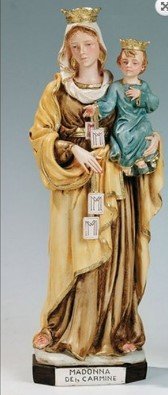 STATUA MADONNA DEL CARMINE - Altezza 30 cm