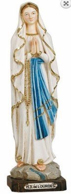 STATUA MADONNA DI LOURDES - Altezza 31 cm