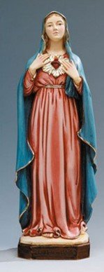 STATUA SACRO CUORE DI MARIA - Altezza 30 cm