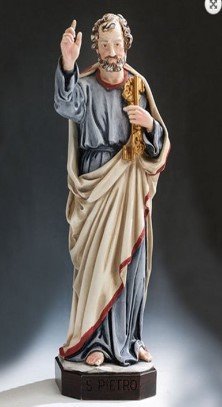STATUA SAN PIETRO - Altezza 30 cm
