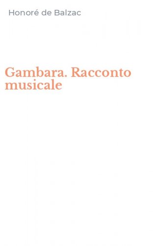 Gambara. Racconto musicale